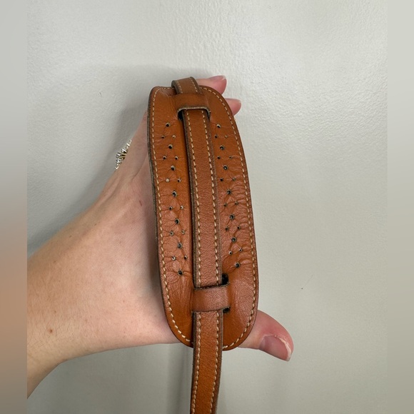 Dooney & Bourke ultra rare Air Force blue pebbled leather large SCOTTISH KILTY - Picture 7 of 14